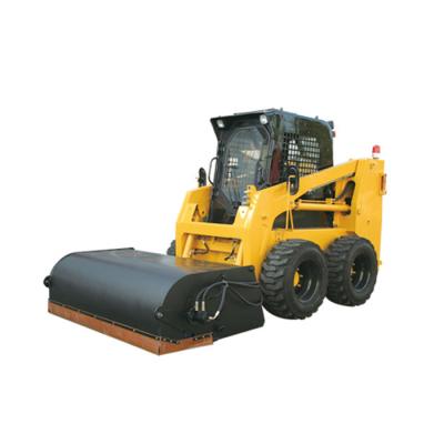 China Construction works China Shandong factory CSS650 skid steer loader with road sweeper attachment prices for sale for sale