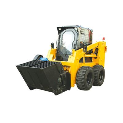 China Construction works China top brand CSS650 skid steer loader with bucket mixer for sale for sale