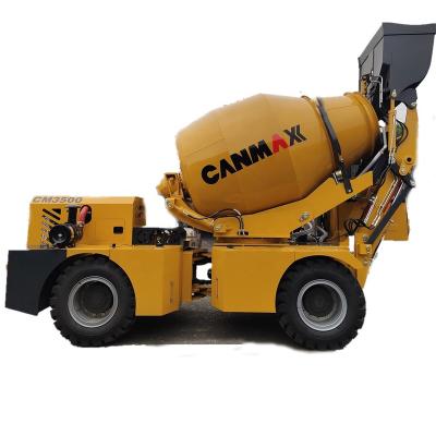 China Construction works High quality CM3500 3 cubic meter self loading concrete cement mixer truck pump for sale for sale