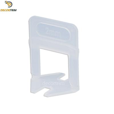 China Plasitc Ceramic Floor Tile Leveling Clips 1mm 1.5mm 2mm Thickness for sale