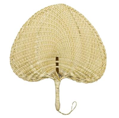 China China factory wholesale fishing handmade shape leaf portable hand fans for summer for sale