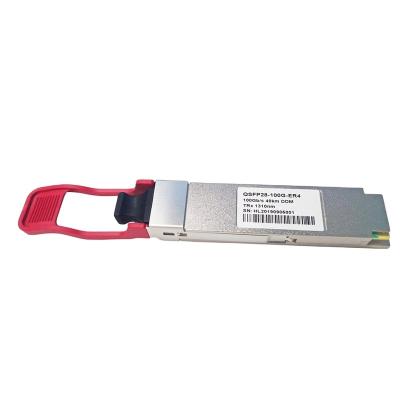 China Ethernet Transceiver 100G QSFP28 ER4 1310nm 40KM LC Connector with FEC for sale