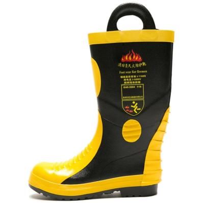 China In-stock CE EN345 EN15090 Fire Flame and Heat and Static Resistant Firefighter Boots for sale