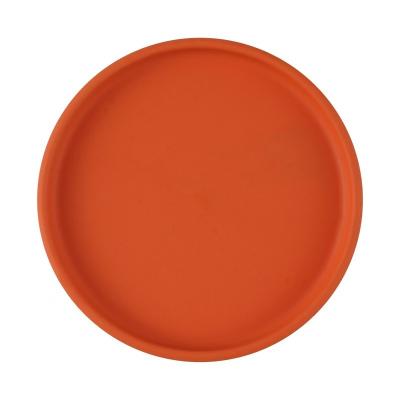 China OEM/ODM Weaning Suction Orange Colors Silicone Bowls And Plates Set 18x18 for sale