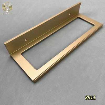 China Recessed Mount 8mm Grip Aluminium Cabinet Handles For Kitchen Furniture for sale