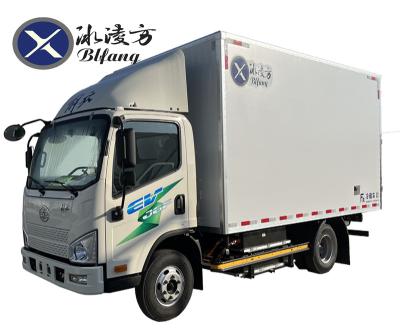 China FAW JIEFANG New Energy 4.2M Food Fish Freezer Refrigerate Van Trailer Truck 1-10T for sale