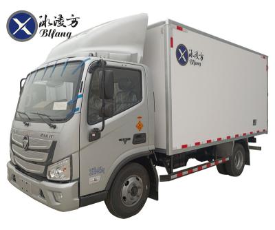 China FOTON AUMARK S1 160HP Hot Refrigerated Lightweight Transport Food Fish Freezer Storage Truck 1-10T for sale