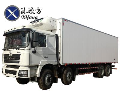 China SHACMAN F3000 380hp Thermo King T880E Ragged Transport Hydraulic Food Fish Keep Warm Freezer Van Heavy Refrigerated Truck 11 - 20T for sale