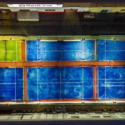 China frame 360 padel panoramic tennis court 10m*20m without exclusives for sale