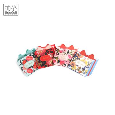 China China Bulk Buy Hot Stamping Funky Flowers Designs Gift Box Greeting Cards With Envelope for sale
