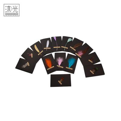 China China Custom Printing Black Cardboard Feather Greeting Cards For All Occasions for sale