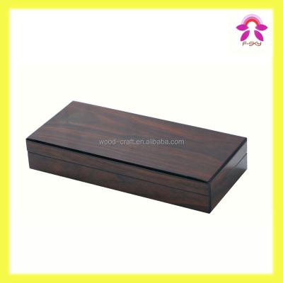 China Recycled Materials Wooden & Bamboo Paster Best Deal Humidor Exquisite Rectangle Case / Decorative Box ,Mahogany for sale