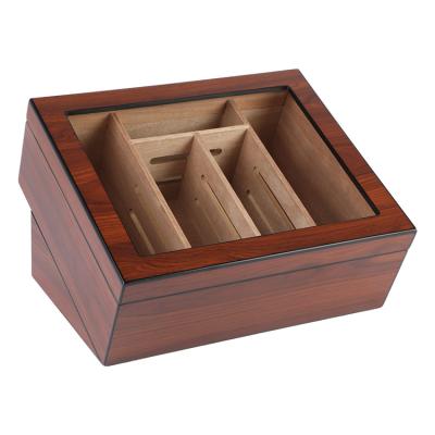 China CLASSIC Cigar Packaging Boxes Design Custom Luxury Cigar Gift Box Humidor Printed Spanish Cedar Wooden Cigar Box Wholesale for sale