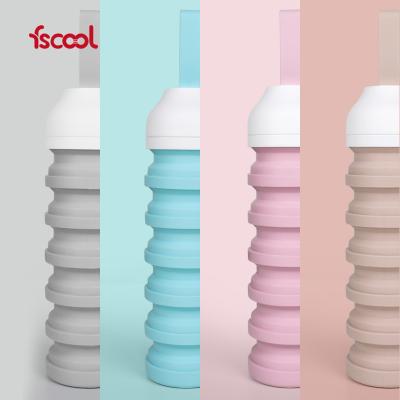 China Sustainable Collapsible Custom Collapsible Collapsible Sports Water Bottle Drinking Bottle for sale