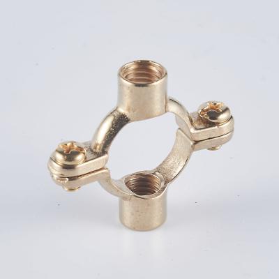 China Industrial Brass Pipe Clamp for Securing Pipes Chrome Plated Easy Installation for sale