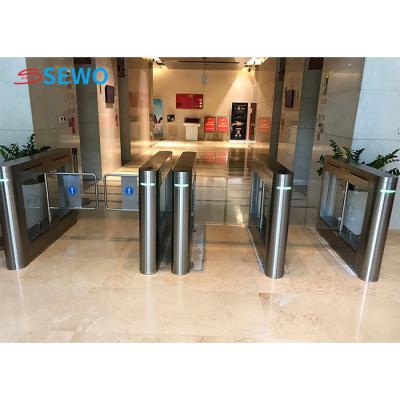 China AC220V Optical Barrier Turnstiles , Pedestrian Security Gates For Gym Library Entrance for sale