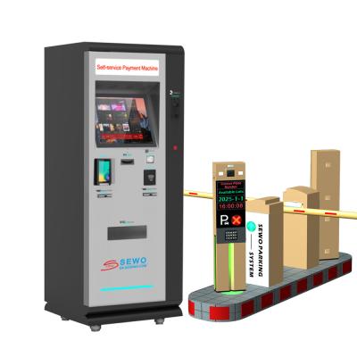 China Optional Banknote Collection Module Multi-Level Parking Payment Kiosk Machine with ANPR Ultrasonic Sensor Compatibility for sale