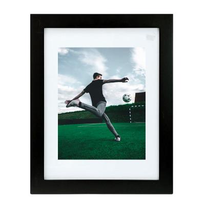 China Creative morden all aluminum photo frame frame size A1 A4 8x10 11x14 size wall mount black custom for sale