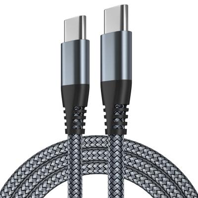 China Fast Charging Speed PD 60w Ctoc Braided Usb Charger Phone Cable Data For Mobile Phone Charging Data Transfer for sale