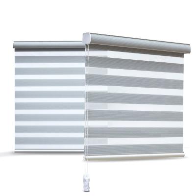 China Minimalist Customized Luxury For Windows Day And Night Roller Shades Blackout Zebra Blinds for sale