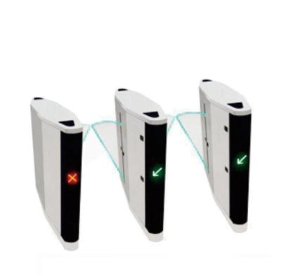 China Die Cast Aluminum Alloy WEJOIN Control Passase Pedestrian Automatic Safety Flap Barrier Glass Speed Gate For Public Transportation In Subway Station for sale