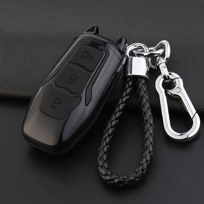 China Hot Sale Luxury And Fashion ABS Protector Warehouse Price Car Remote Key Cover Key Case For Ford 2/3/4 Button for sale
