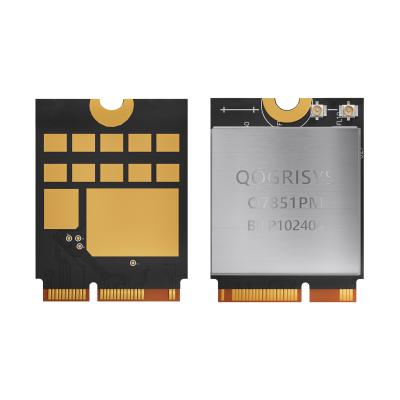 China QOGRISYS Alta Velocidade5.8Gbps Qcalcomm Chip WIFI7 O7851PM Módulo de suporte Bluetooth5.3 2.4/5.8/6GHz Cartão de rede à venda