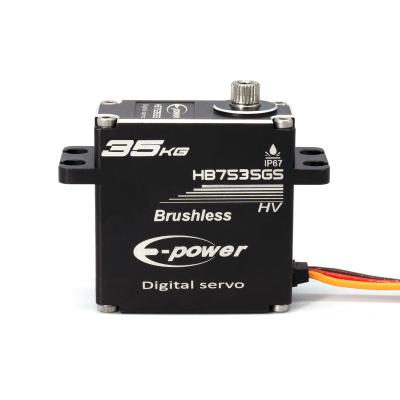China Vehicles & Remote Control Toys E-Power HB7535GS Brushless High Torque Waterproof IP67 Digital Metal Gear 35KG RC Motor Servo For RC Car Robot for sale