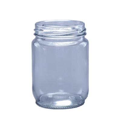 China Beverage Factory Price Kitchen Use Clear Hexagon Shaped Airtight Glass Storage Jar With Metal Lid for sale