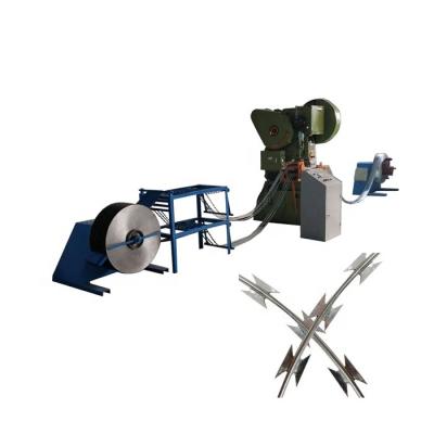 China Airports Razor Barbed Wire Machine 63T High Speed Concertina Punching Machine 130 Times for sale