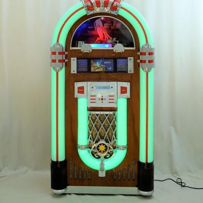 China Classic Home Music Player JSY-12A-01H Retro Coin Operated Digital Jukebox Music Cd Player Phonograph Jukebox Machine Jukebox Classic Machine Arcade Game for sale