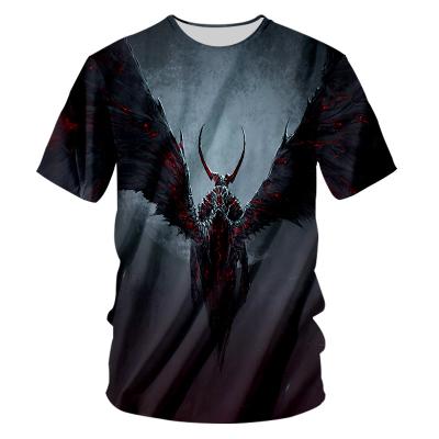 China New Sale Anti-wrinkle Demon 3d Clothing Men's Casual T-shirt harajuku y2k t-shirt for mens womens oversize for sale