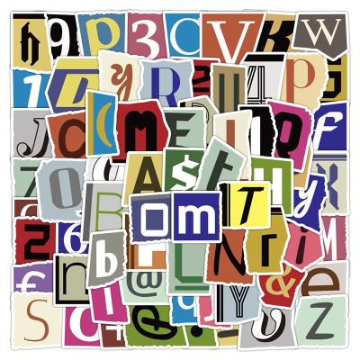 China Waterproof+Eco-friendly 100pcs Waterproof Vinyl Die Cut Decorative Letters Stickers For Car Motorcycle Bicycle Luggage Sticker for sale