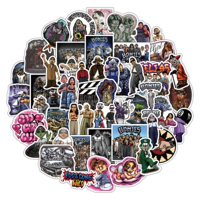 China Waterproof+Eco-friendly 50pcs Waterproof Vinyl Die Cut Cartoon Baseball Decorative Stickers For Car Motorcycle Bicycle Luggage Sticker for sale