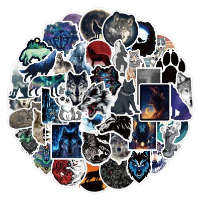 China Waterproof+Eco-friendly 50pcs Waterproof Vinyl Die Cut Cartoon Decorative Stickers For Car Motorcycle Bicycle Luggage Sticker for sale