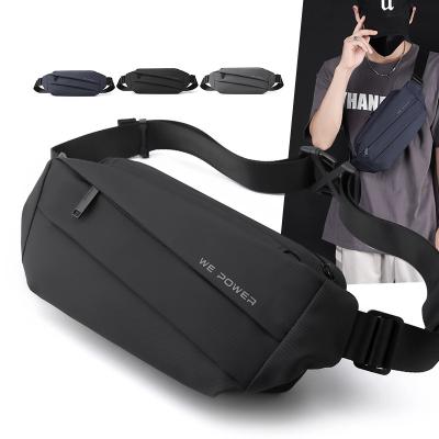 China Water proof High Quality Outdoor Sports Chest Bag Large Capacity Anti-theft Nylon Waist Bag for sale