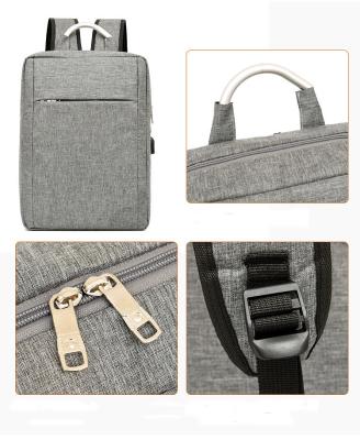 China With USB Laptop Bag Laptop Waterproof Business Backpack Men USB Zipper Customizable Logo Computer Backpack for sale