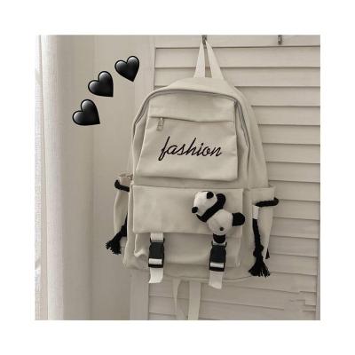 China Durable Factory Direct Sales School Backpack Durable Canvas University Student Backpack for sale