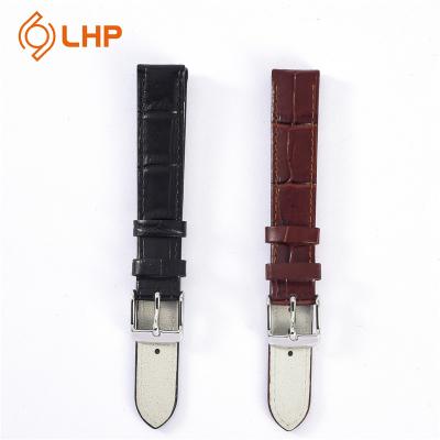 China Korean Black Leather Strap Fashion Bracelet Watch Charm Wick Pattern Brown High Quality Leather Strap for sale