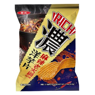 China 2024 Hot Sale Thick Spicy Hotpot 76.5G /10 Bags- Asian Snack Brand Wholesale-Veggie Snack for sale