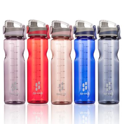 China Factory Outlet TRITAN 1000ml Spring Push Button Fitness Bpa Free Sustainable Gym Plastic Water Bottle Sports for sale