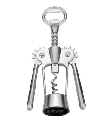 China Hot Sale Wine Bottle Opener Stocked Zinc Alloy Bottle Openers Wing Corkscrew Wine Opener for sale