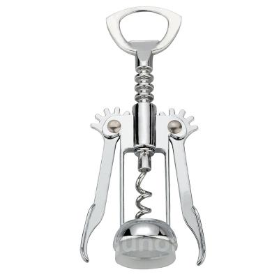 China High Quality Stored Openers Hot Sale Wine Corkscrew Zinc Alloy Chrome Plated Silver Red Wine Opener for sale
