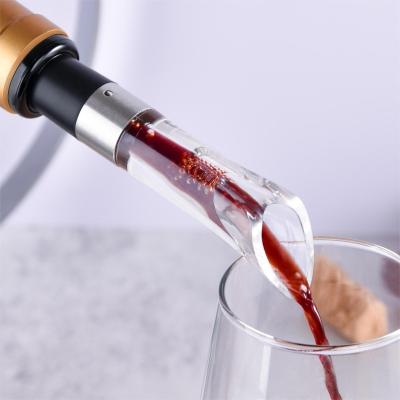 China New Popular Durable Aerating Red Wine Magic Accessories Pourer Decanter Wine Bottle Spout for sale