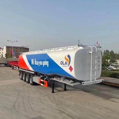 China Large Oil Fuel Delivery Truck Tanker 4 Axis Semi Trailer for sale