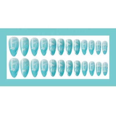 China Long Wear Full Cover Easy Press On Nails Summer DIY Manicure Tool Reusable Nail Art Wholesale For Nail for sale