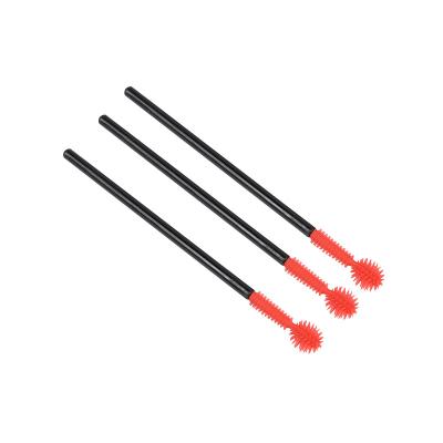 China AIYUN Eyelash Extension Tools Professional Factory Accept OEM ODM Pink Purple Color Silicone Black Blue Yellow Disposable Eyelash Mascara Brush for sale