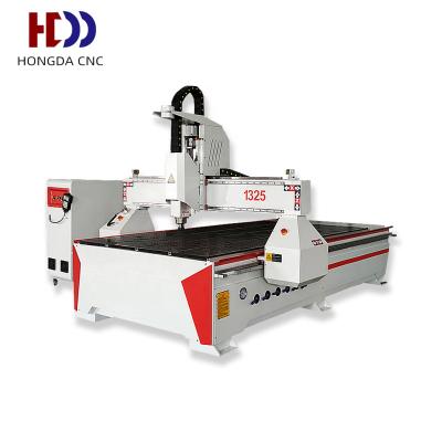 China Building Material Shop HONGDA 4 Axis CNC Wood Router With 1325 220V Woodworking Machine 3D Rotary CNC Wood Carving Machine Price for sale