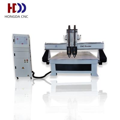 China Building Material Stores HONGDA 3D Cavity CNC Router 3 Axes Mainly For Lockers Spindle ACP Woodworking Panel CNC Router 1325 for sale