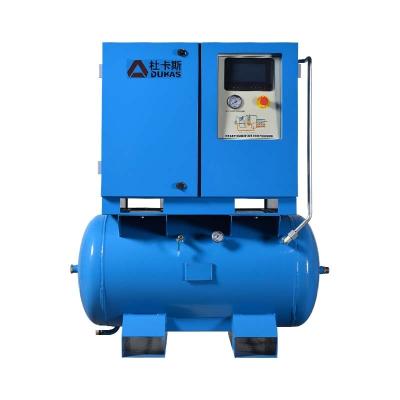 China Lubricated OEM Low Power Integrated Air Compressor Single Phase 2-In-1 Air Compressor for sale